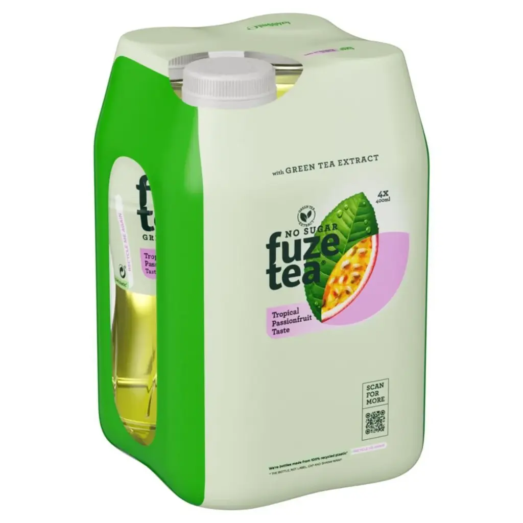 Fuze Tea Green Tropical Passion Fruit No Sugar 4x40 Cl