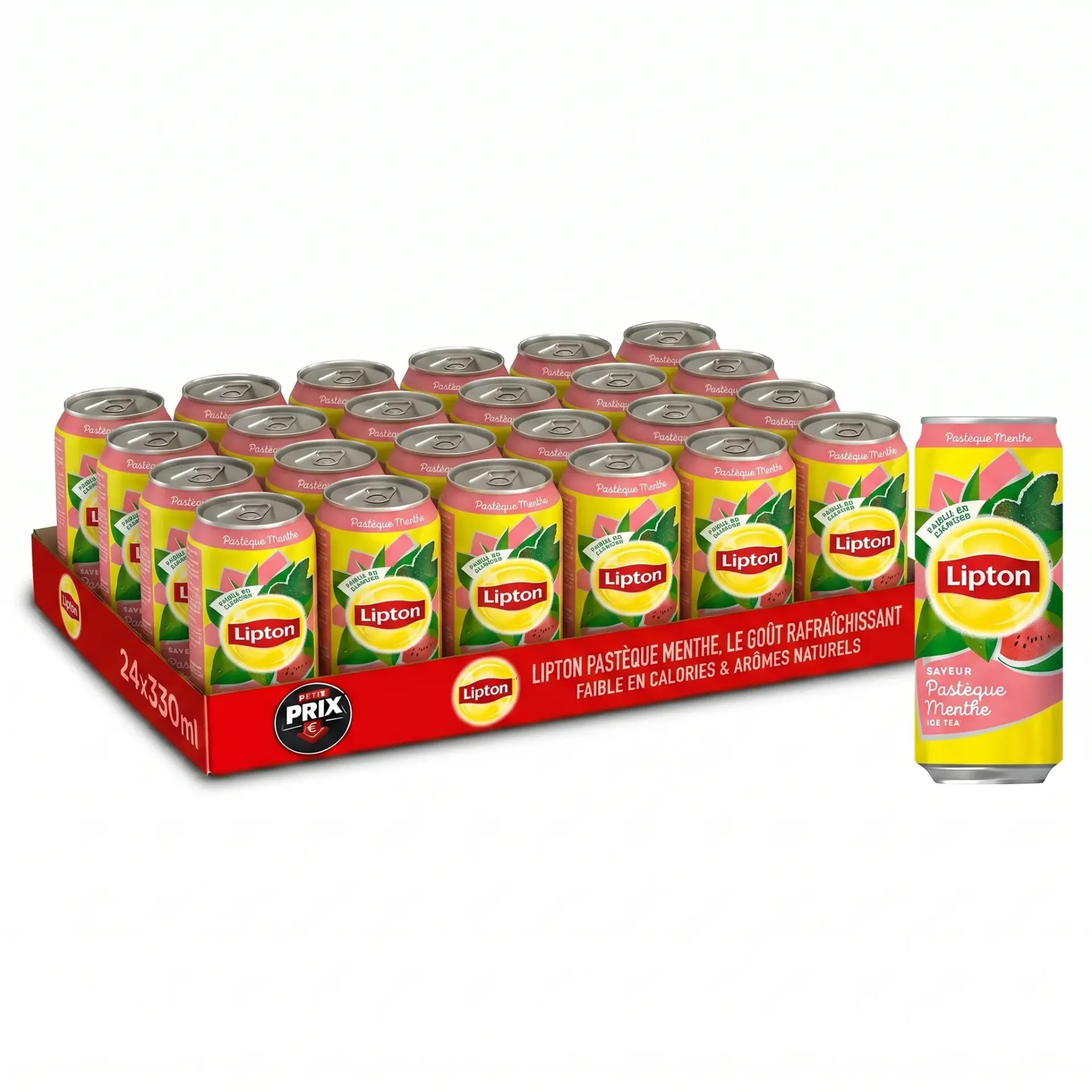 Lipton Iced Tea Pastèque Menthe Canette 24x33 Cl