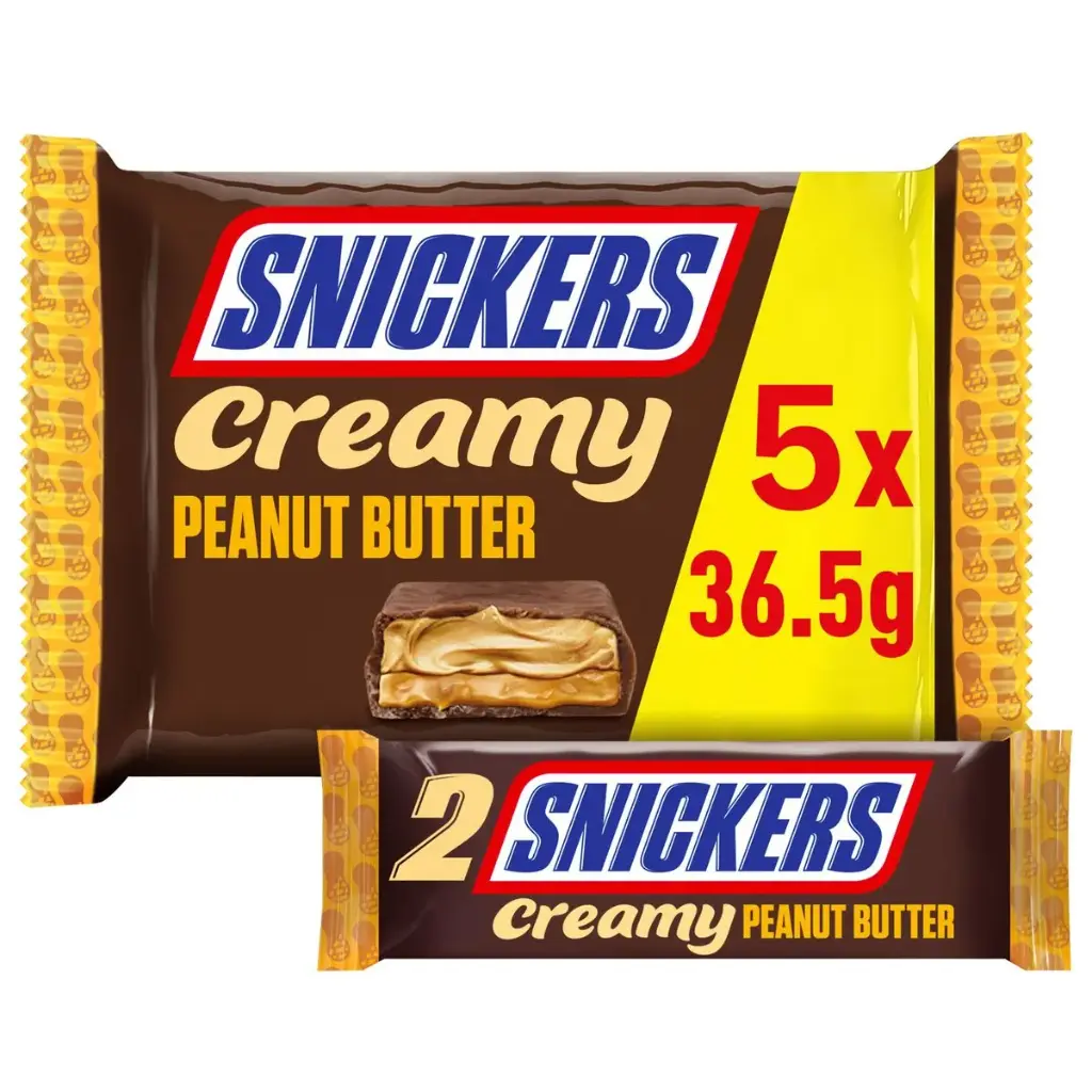 Snickers Creamy Peanut Butter 5x36 Gr