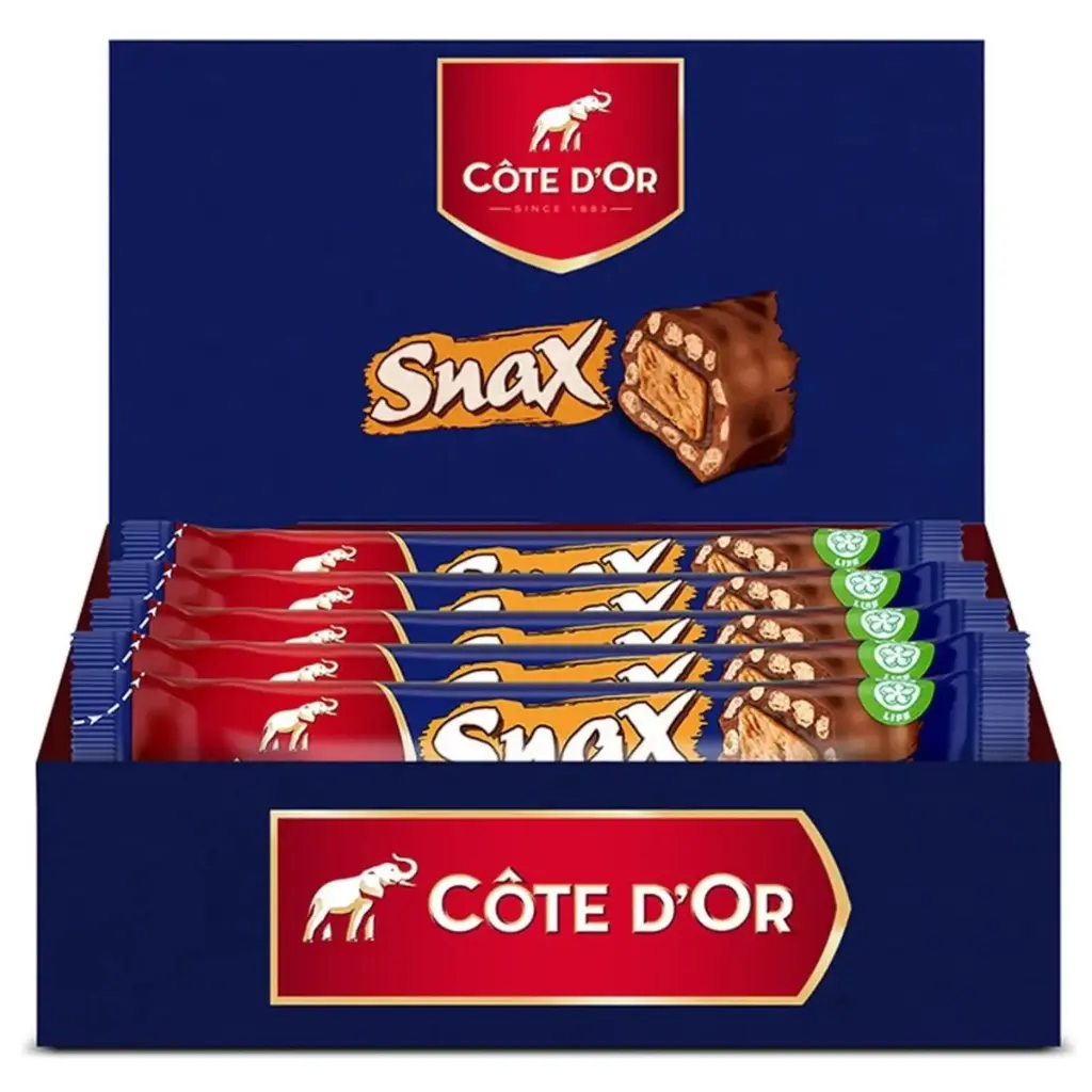 Côte d'Or Snax Barres Chocolatées 25x60 Gr
