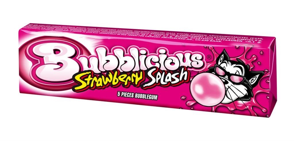 Bubblicious Strawberry Splash Chewing-gum 38 Gr