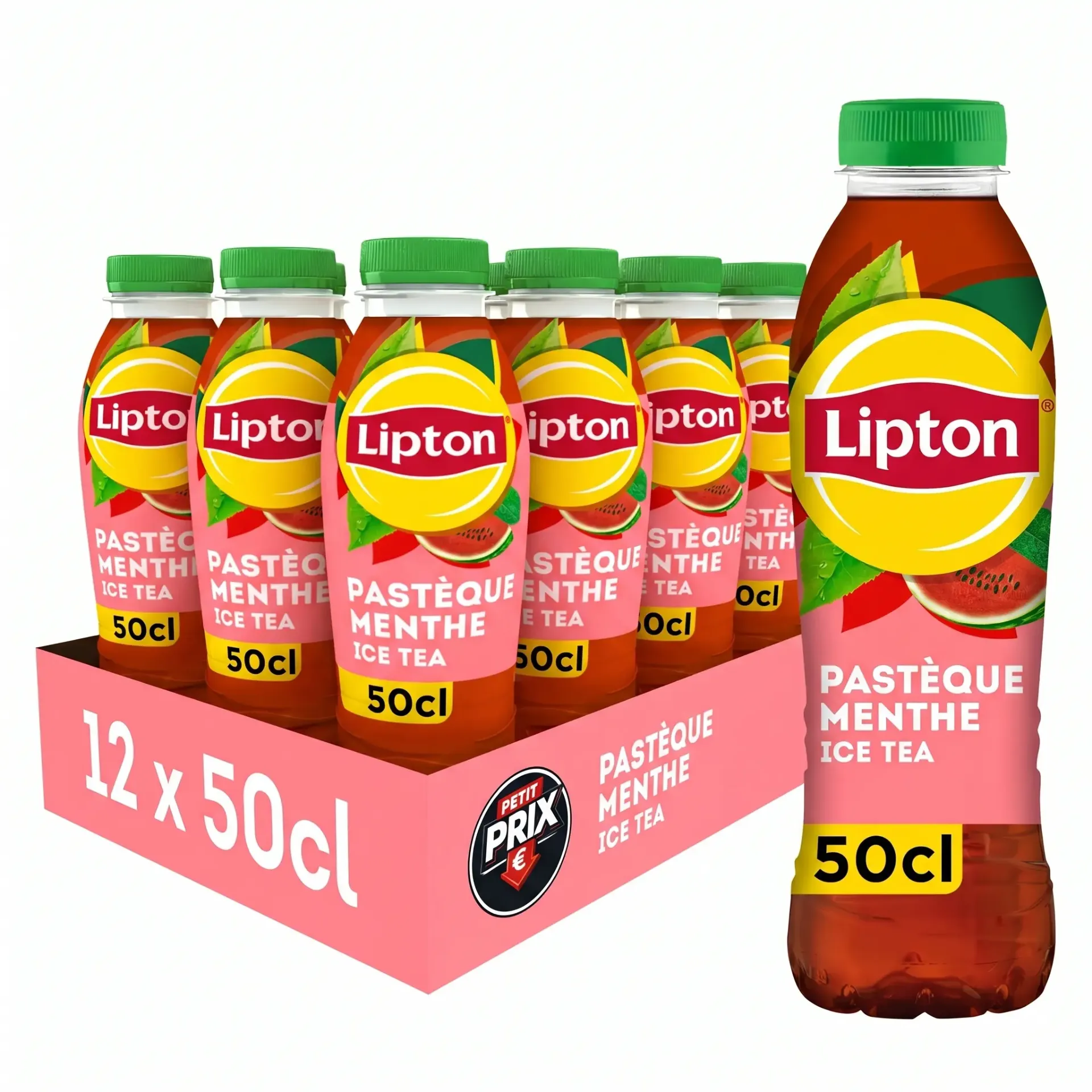 Lipton Iced Tea Pastèque Menthe Bouteille 12x50 Cl