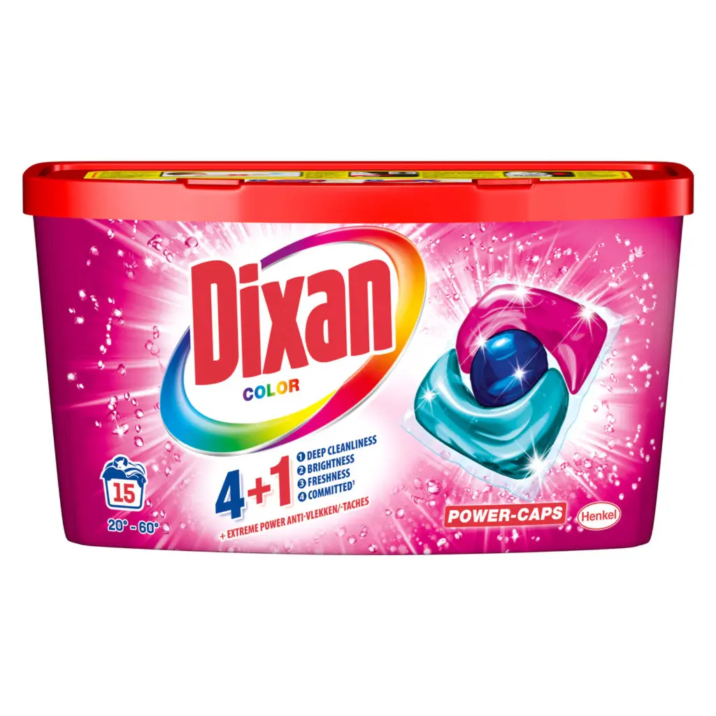 Dixan 4en1 Color Power Caps 15 Doses