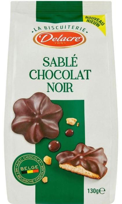 Delacre Sablé Chocolat Noir Biscuits 130 Gr