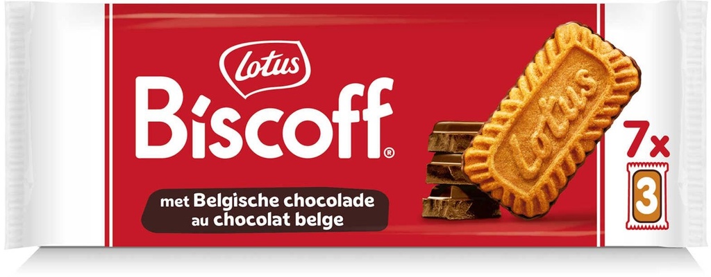Lotus Biscoff Spéculoos Chocolat Biscuits 7x22 Gr