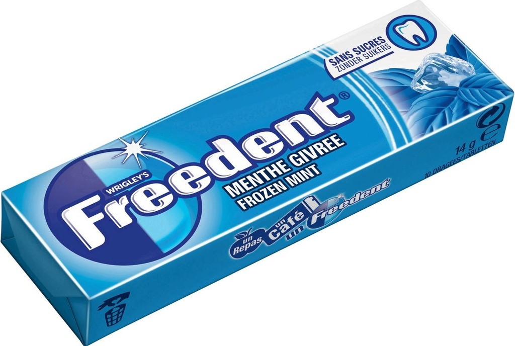 Freedent Menthe Givrée Chewing-gum 10 Pcs