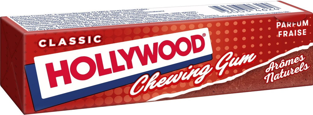 Hollywood Fraise Chewing-gum 31 Gr