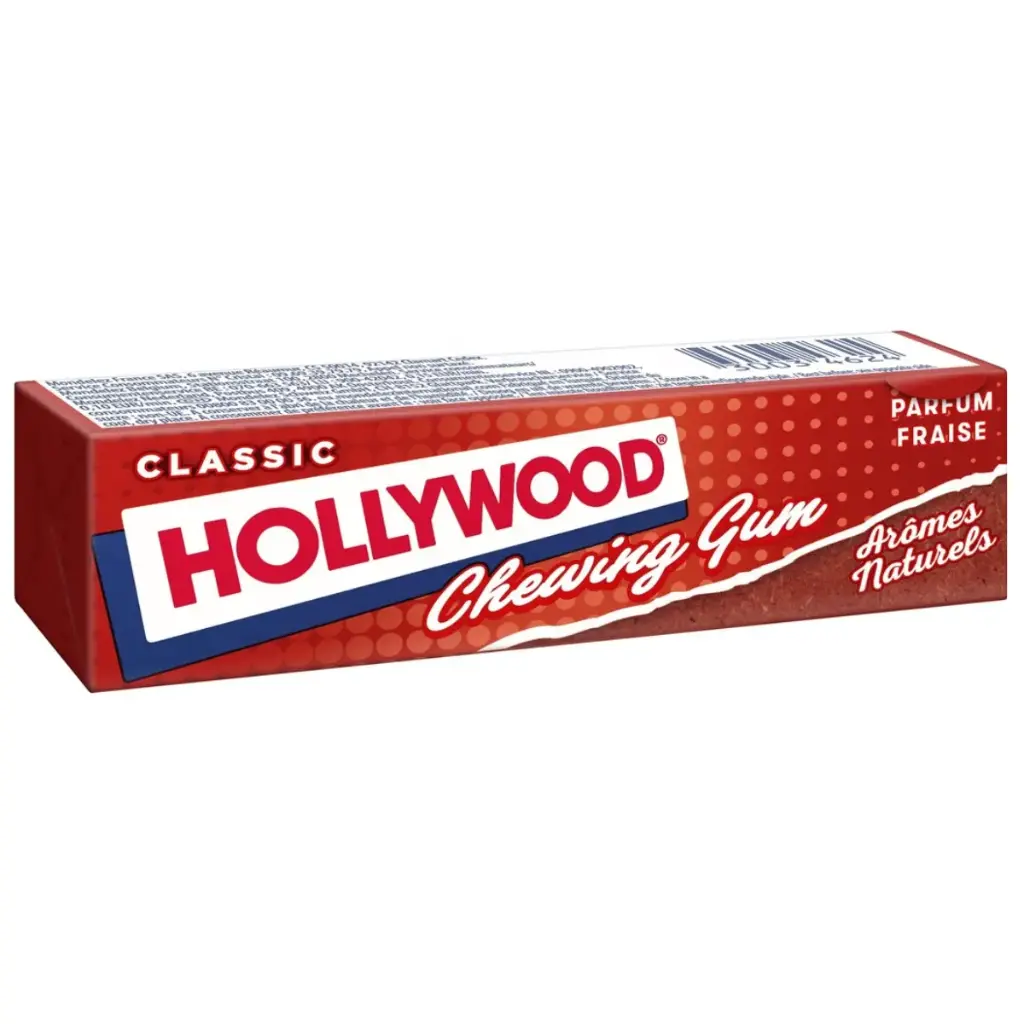 Hollywood Fraise Chewing-gum 31 Gr