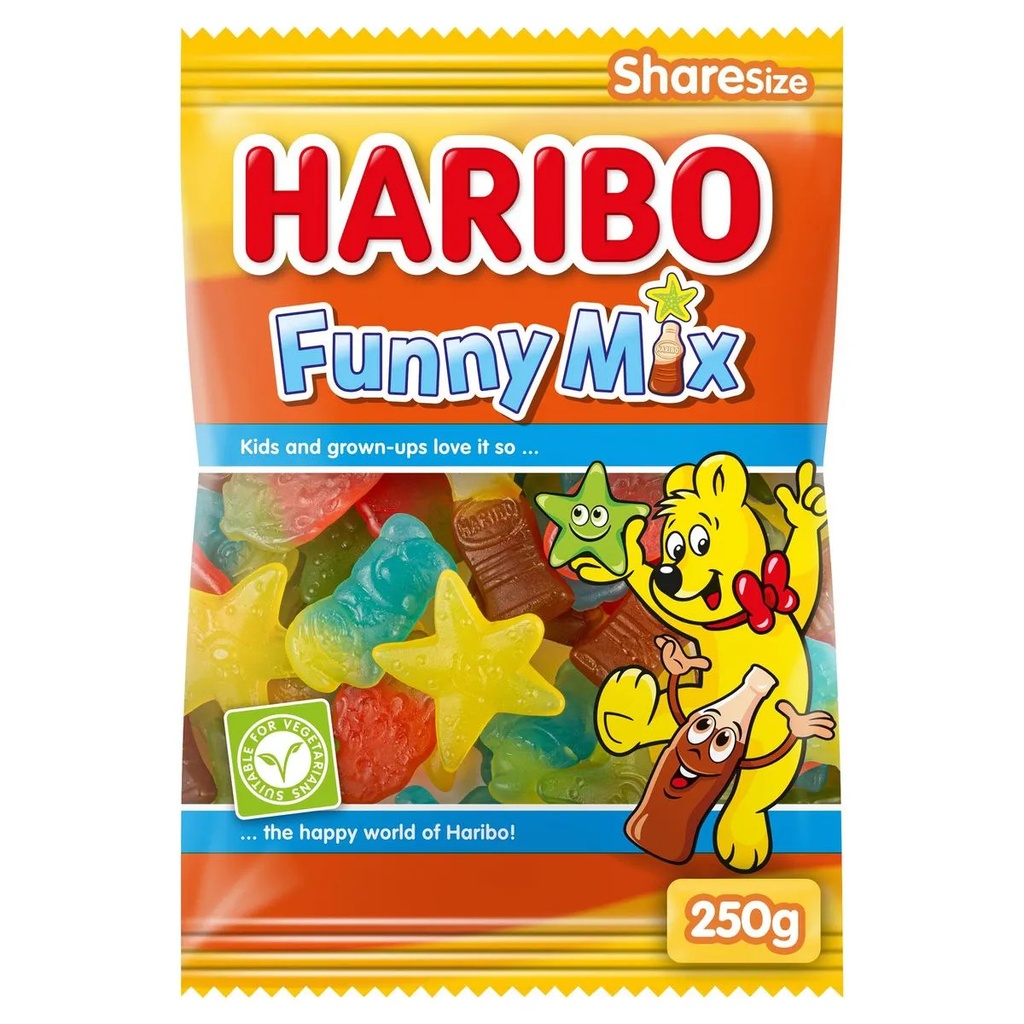 Haribo Funny Mix Bonbons 250 Gr