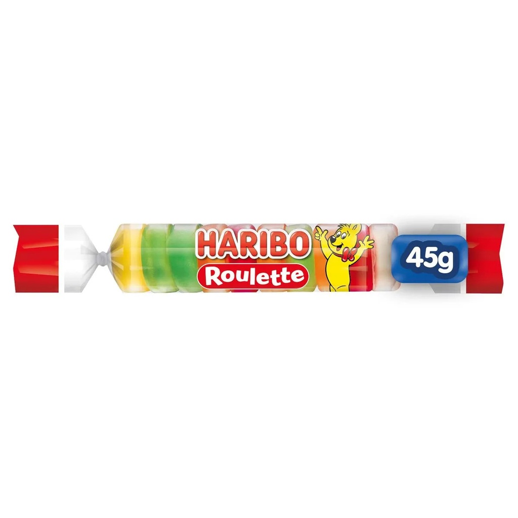 Haribo Mega Roulette Fruit Bonbons 45 Gr