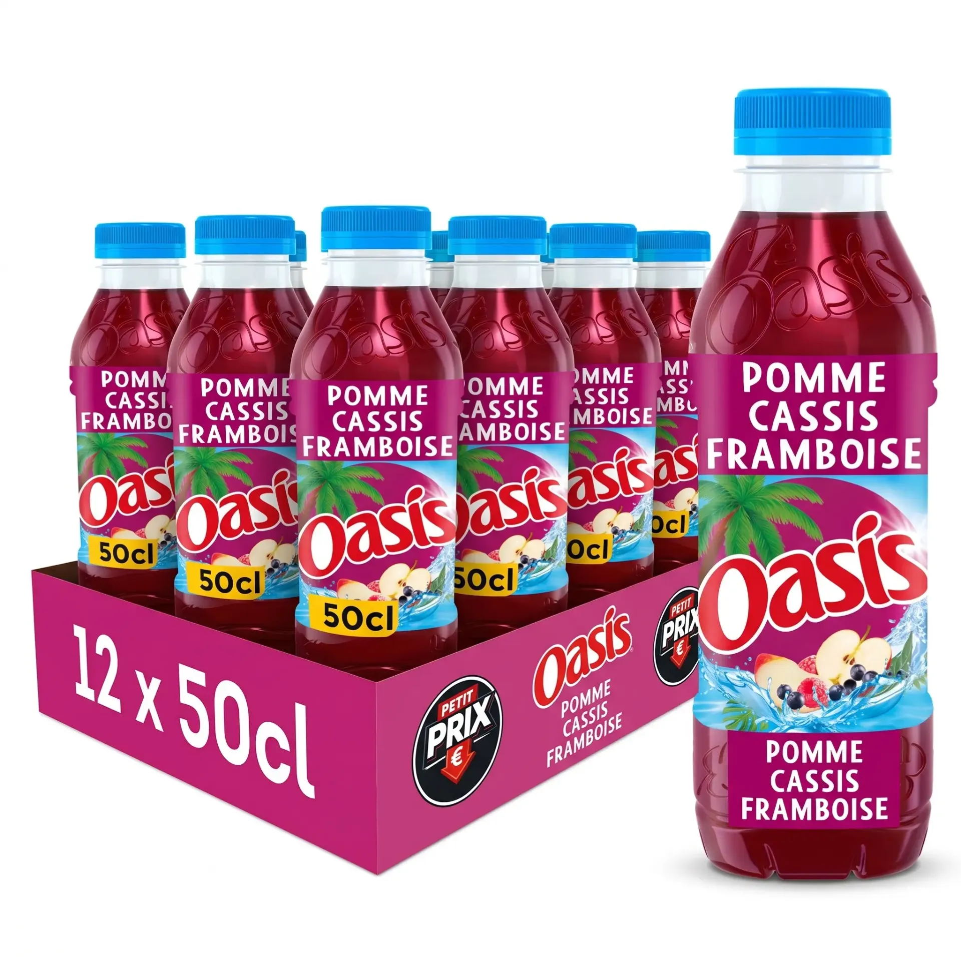 [OAS006] Oasis Pomme Cassis Framboise Bouteille 12x50 Cl