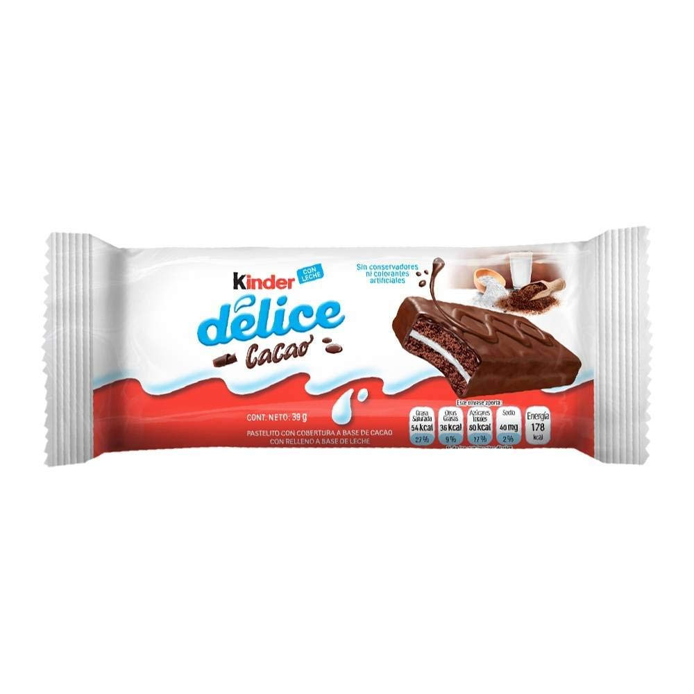 Kinder Délice Barre Chocolatée 39 Gr