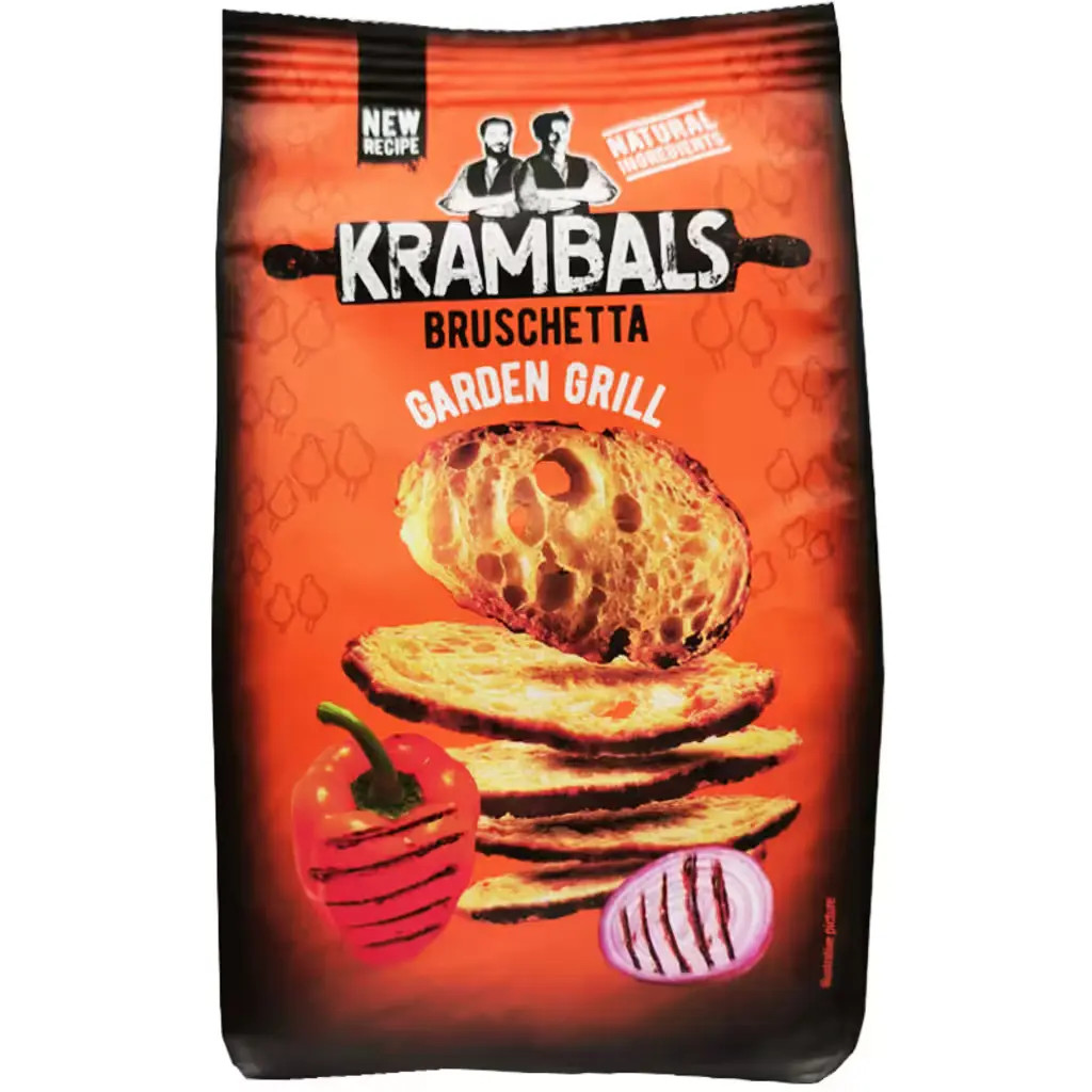 Krambals Bruschetta Garden Grill Biscuits 70 Gr