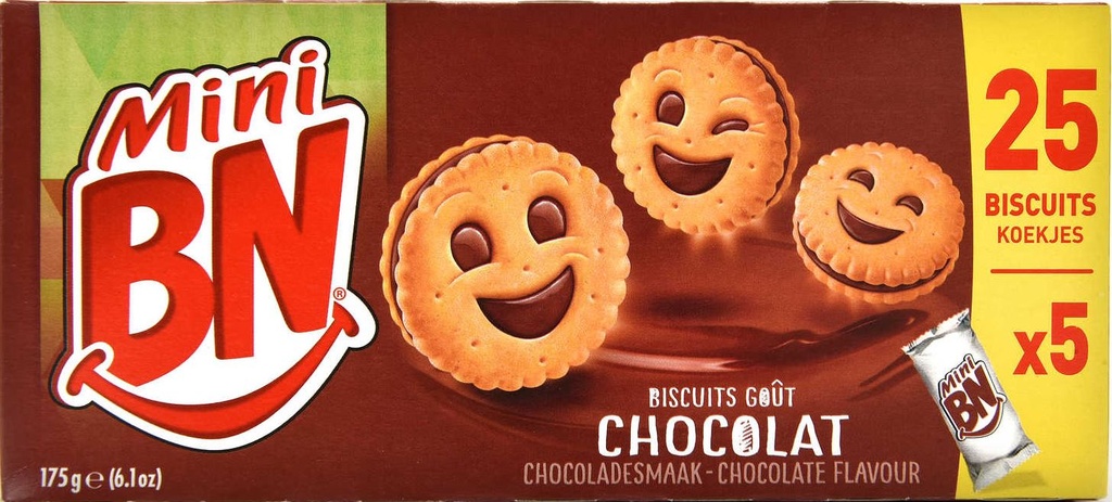BN Mini Chocolat Biscuits 5x35 Gr