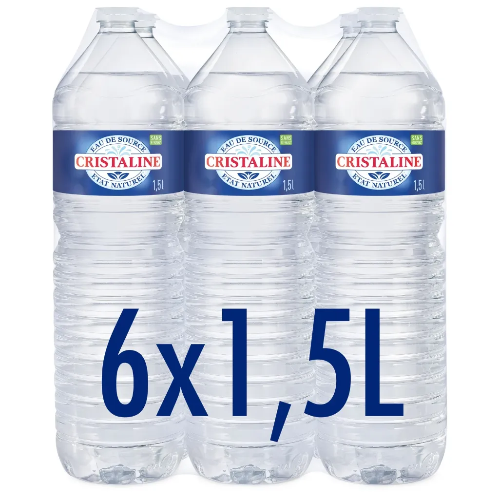 [CRI001] Cristaline Eau Plate Bouteille 6x1,5 L
