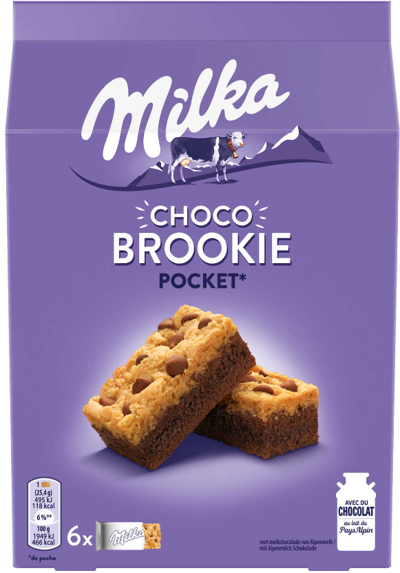 Milka Choco Brookie Pocket Cakes 152 Gr