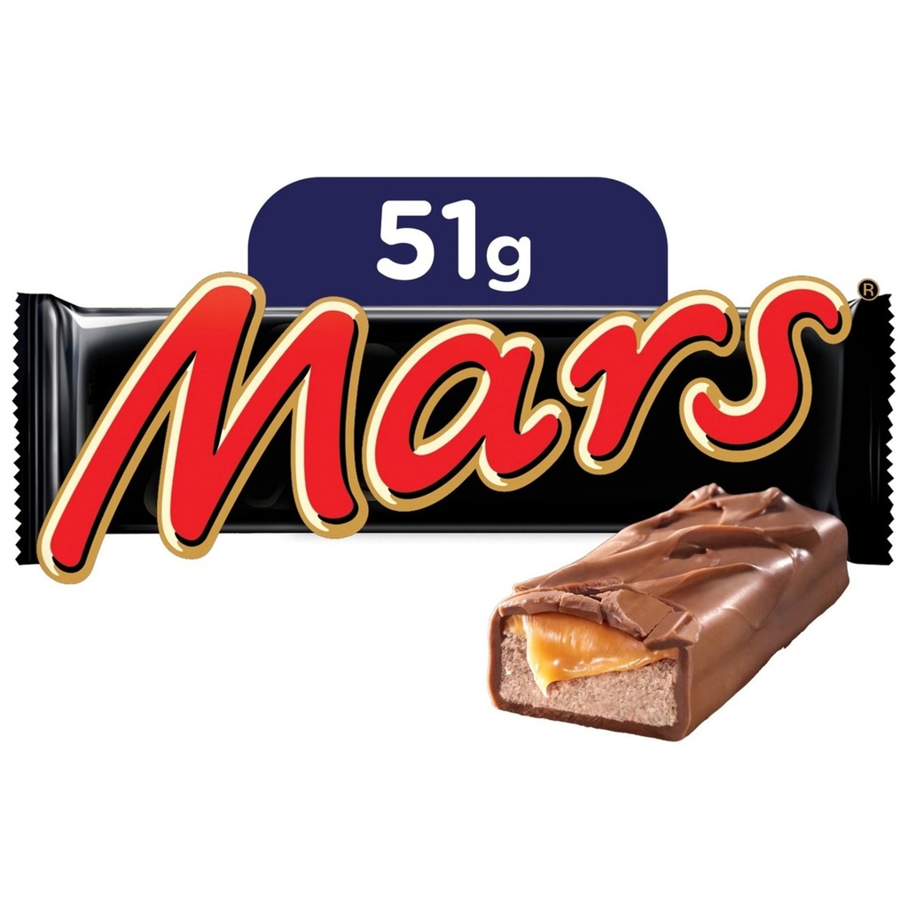 Mars Barre Chocolatée 51 Gr