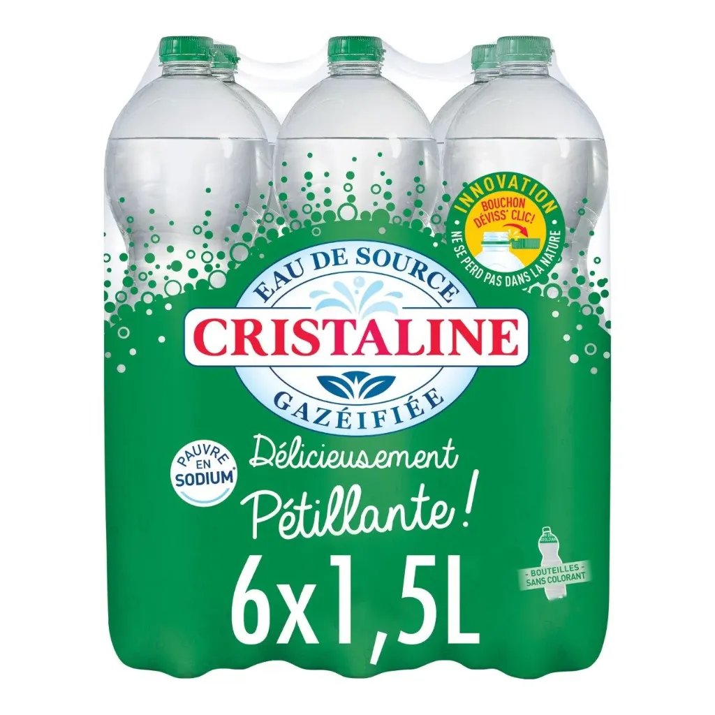 Cristaline Eau Pétillante Bouteille 6x1,5 L