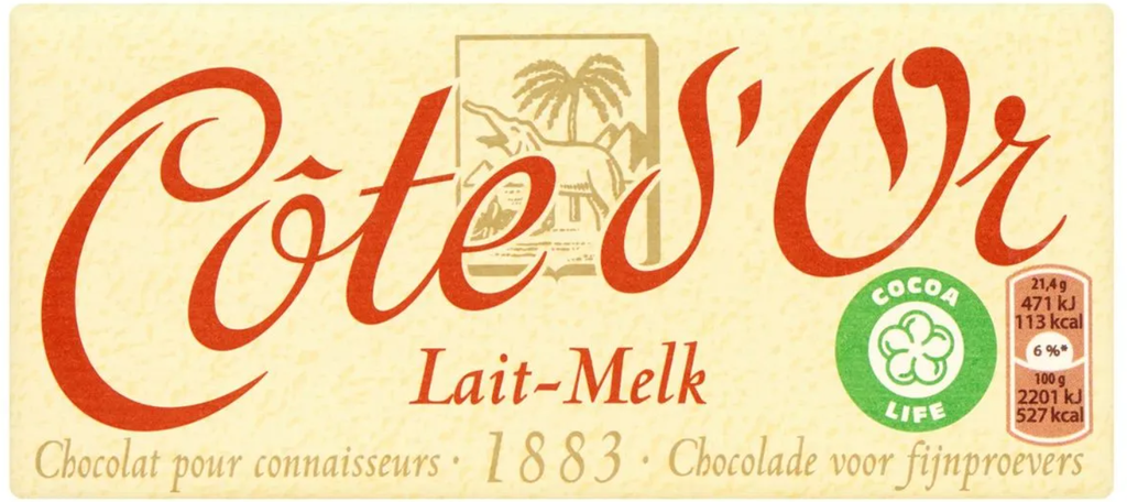 Côte d'Or Lait Tablette de Chocolat 150 Gr