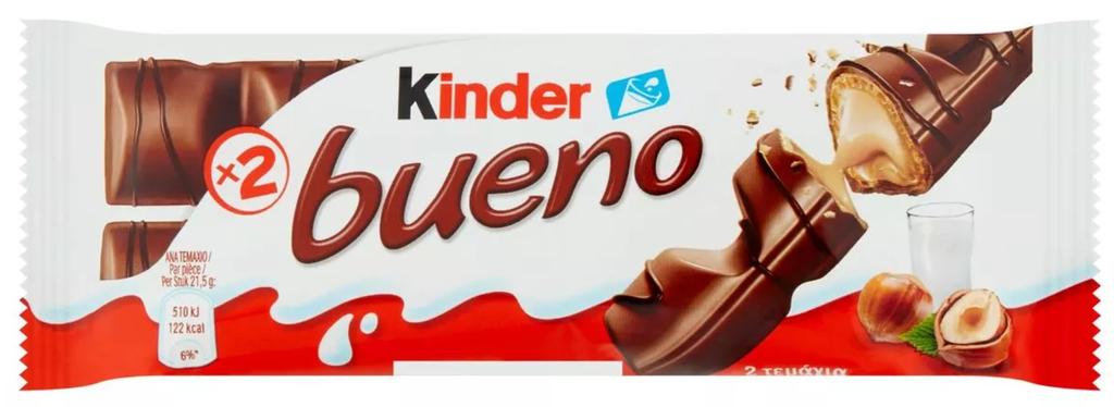 Kinder Bueno Barres Chocolatées 43 Gr