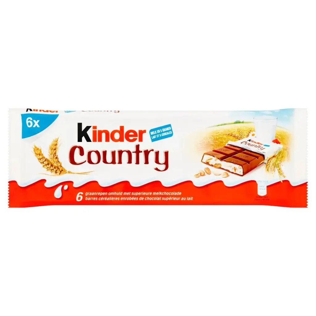 Kinder Country Barres Chocolatées 141 Gr
