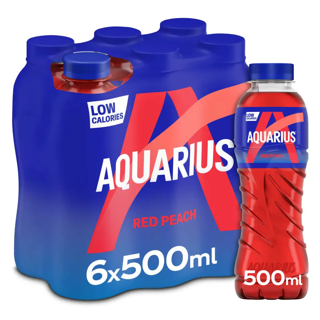 Aquarius Red Peach Bouteille 6x50 Cl