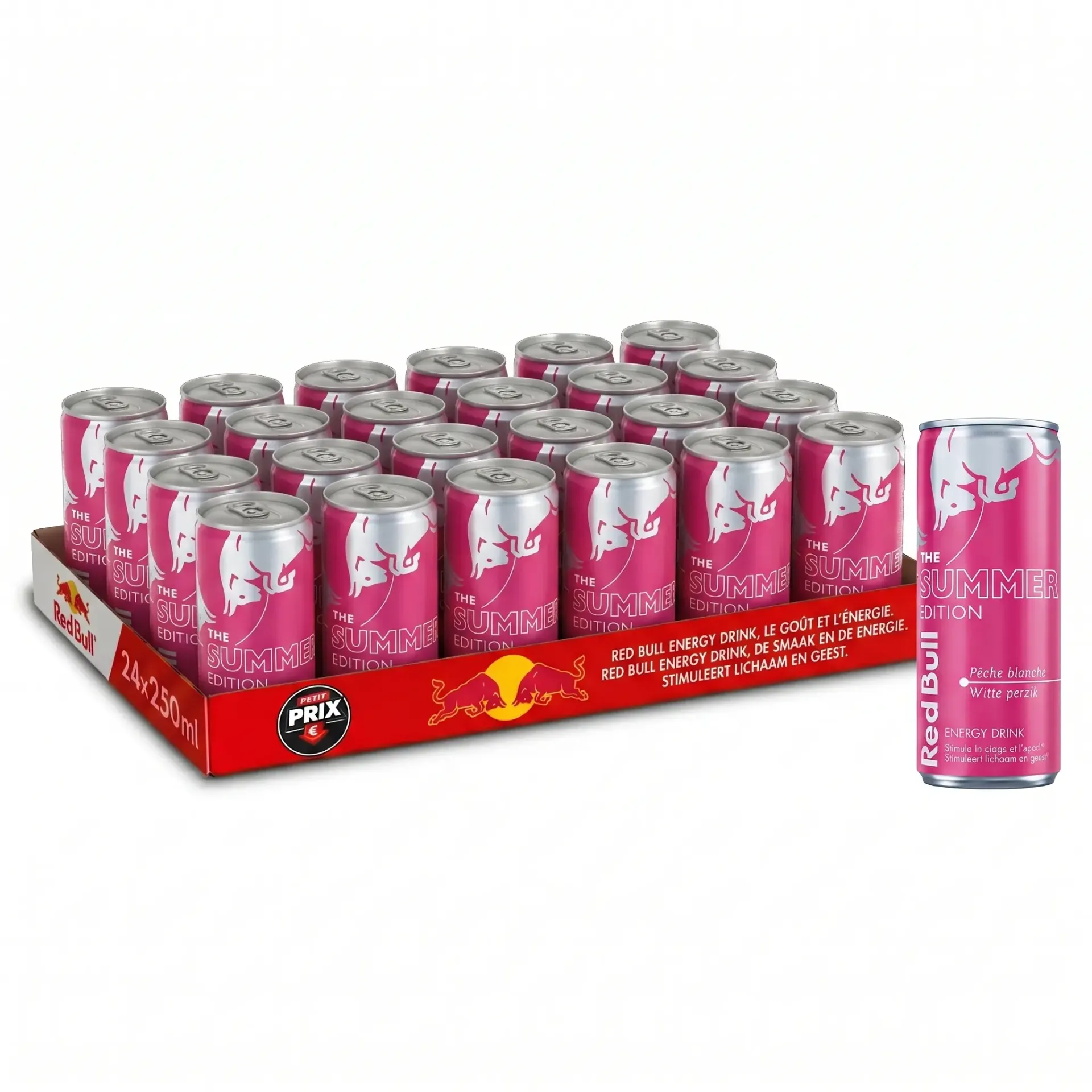 [RED003] Red Bull Summer Pêche Blanche Canette 24x25 Cl