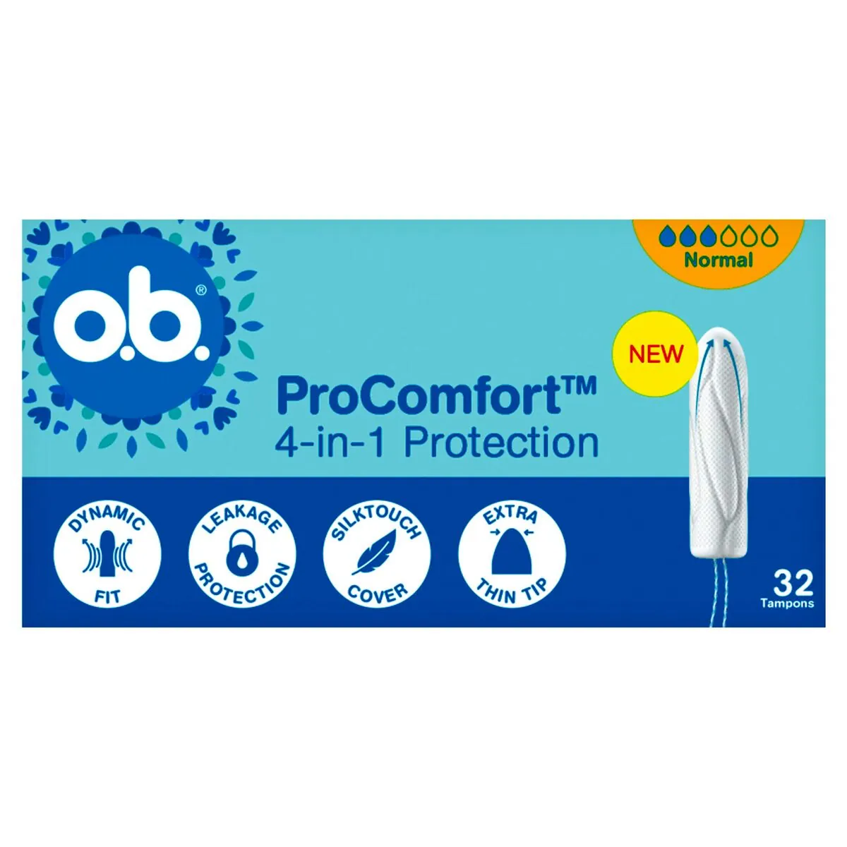 O.b. ProComfort Normal Tampons 32 Pièces