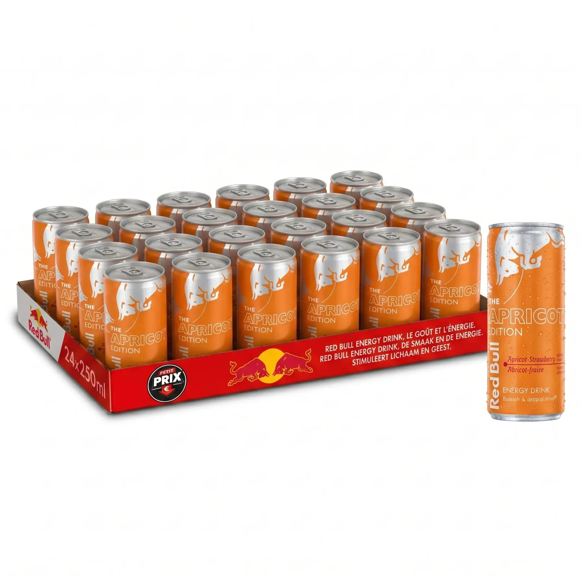 [RED008] Red Bull Apricot Abricot Fraise Canette 24x25 Cl