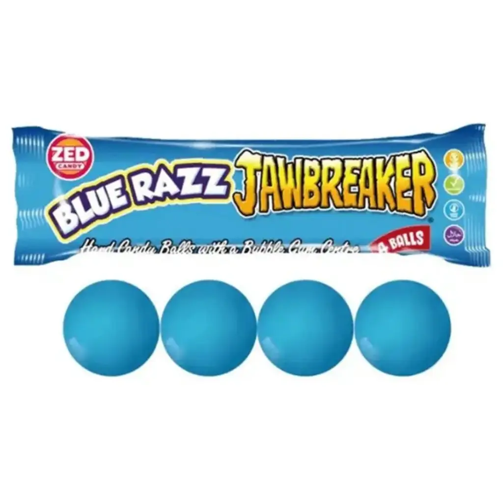 Jawbreaker Blue Razz Bubblegum 4 Pièces