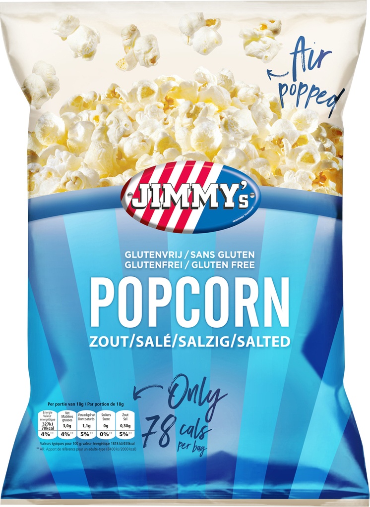 Jimmy's Popcorn Salé 18 Gr