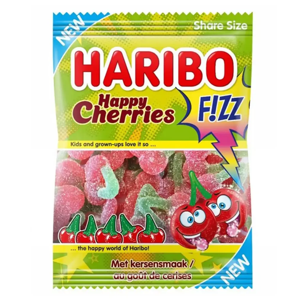 Haribo Happy Cherries Fizz Bonbons 70 Gr
