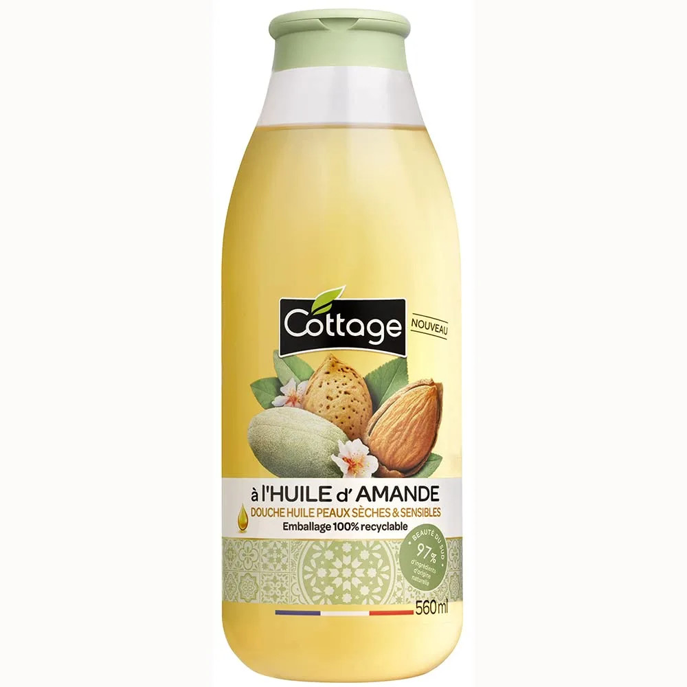 Cottage Huile d'Amande Douche 560 Ml