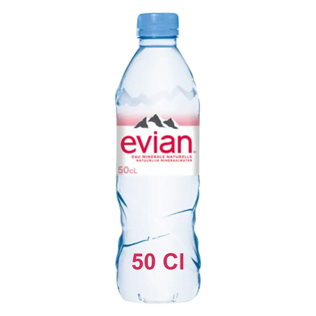 Evian Eau Plate 50 Cl