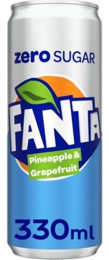 Fanta Zero Pineapple & Grapefruit Canette 33 Cl
