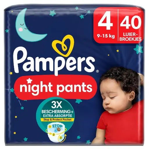 [PAMP002] Pampers Baby-Dry Night Pants Taille 4 - 40 Pièces
