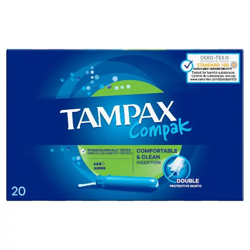 [TAMP002] Tampax Compak Super Tampons 20 Pièces