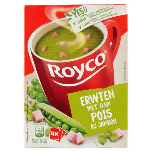 [ROYC003] Royco Pois au Jambon 4x22,5 Gr