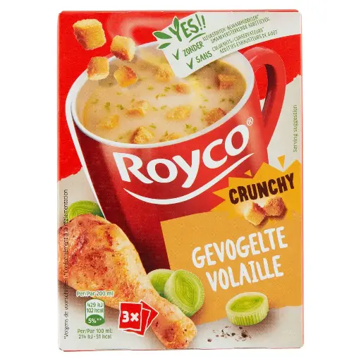 [ROYC009] Royco Crunchy Volaille 3x20,5 Gr