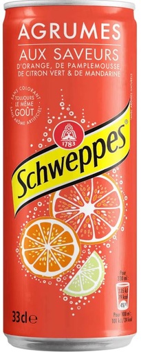 Schweppes Agrumes Canette 33 Cl