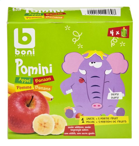Boni Pomini Compotes Pomme Banane 4x90 Gr