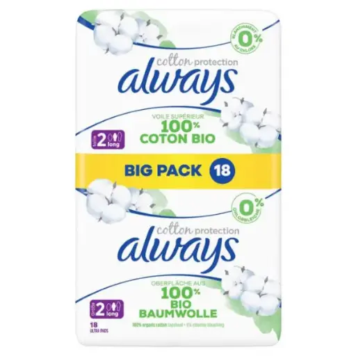 Always Cotton Protection Long 18 Pièces