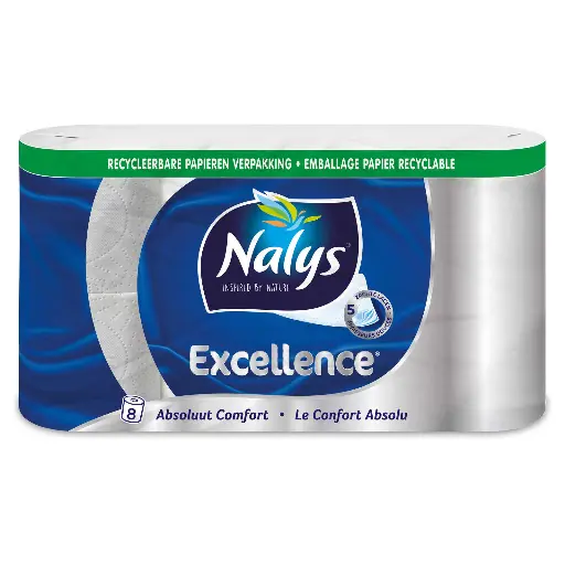 [7611] Nalys Excellence Papier-Toilette 8 Rouleaux