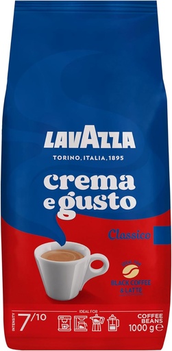 [3650] Lavazza Crema E Gusto Classico Café En Grains 1 Kg