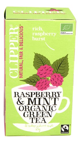 [9984] Clipper Green Tea Raspberry & Mint Bio 20 Sachets