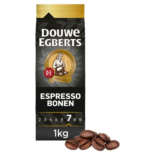 [22356] Douwe Egberts Espresso Café en Grains 1 Kg