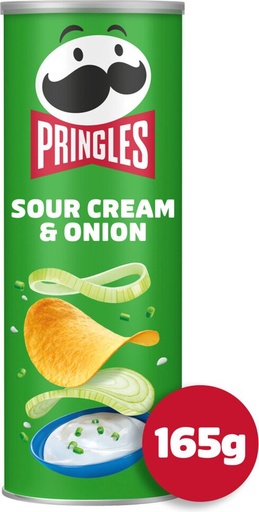 [045762] Pringles Sour Cream & Onion Chips 165 Gr