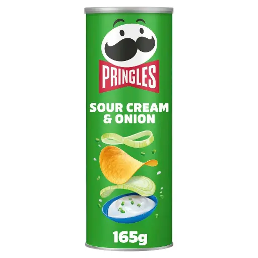 Pringles Sour Cream & Onion Chips 165 Gr