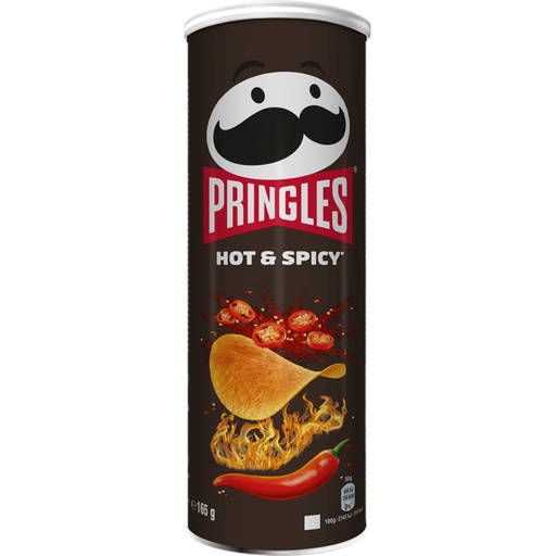 [045764] Pringles Hot & Spicy Chips 165 Gr