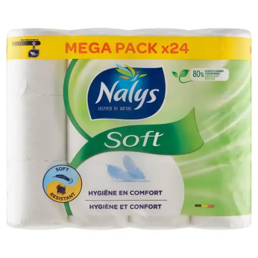 Nalys Soft Papier-Toilette 24 Rouleaux